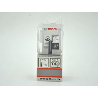 2608628411 BOSCH ดอกเราเตอร์ตรง 6.35มม. 1/4"x1/4"