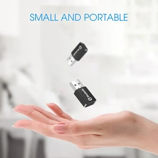 ตัวรับสัญญาณ ส่งเสียงบลูทู ธ Bluetooth 5.0 Adapter Driver Free Audio Transmit ตัวรับสัญญาณบลูทูธ5.0 สำหรับ PC / Notebook