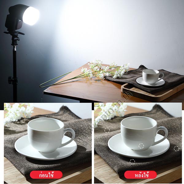 Soft Box Diffuser For Godox V1 V1Pro V100 ซอฟท์บ๊อกซ์พลาสติกสำหรับแฟลชV1