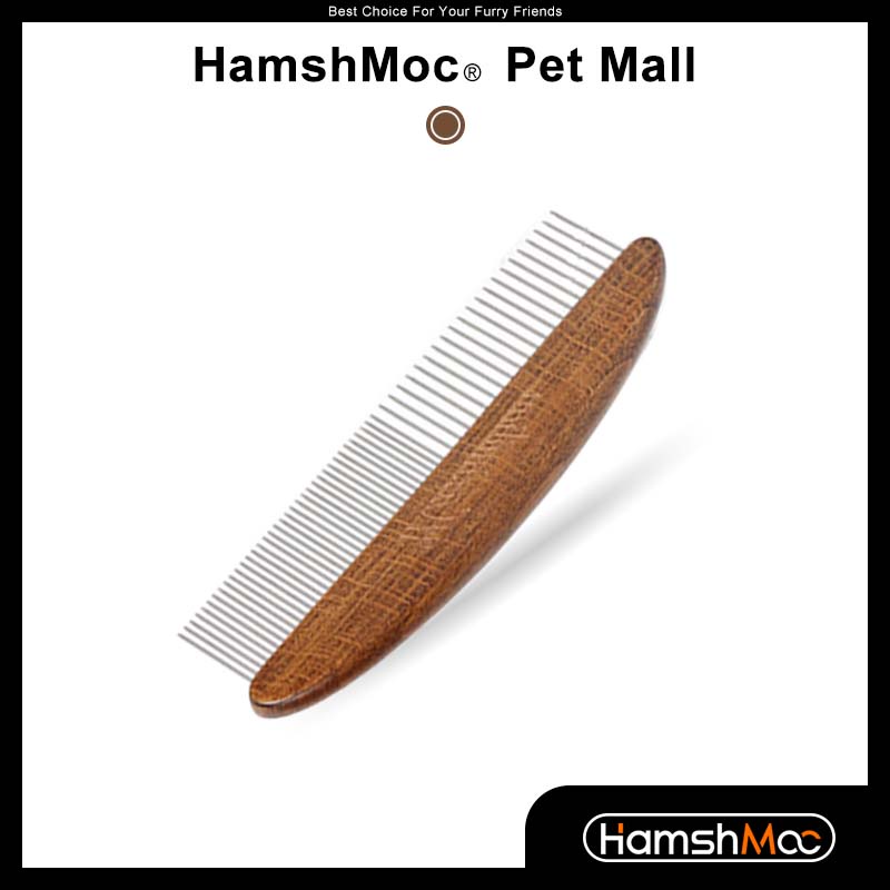 HamshMoc หวีสุนัขสัตว์เลี้ยงลบ Tangles และ Knots Undercoat Rake สําหรับสุนัขแมวกรูมมิ่งแปรงสแตนเลส Pins หวีผมสัตว์เลี้ยง