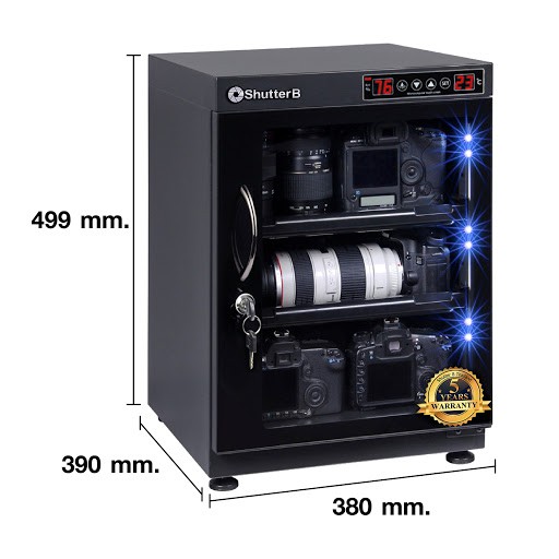 ShutterB Dry Cabinet SB-65ES ตู้กันความชื้น ขนาด 65 ลิตร ตู้กันชื้น ระบบ Auto Shutter B