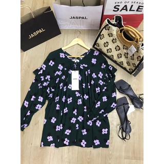 JASPAL BLOUSE GREEN FLOWER􁜁􀄸flower􏿿