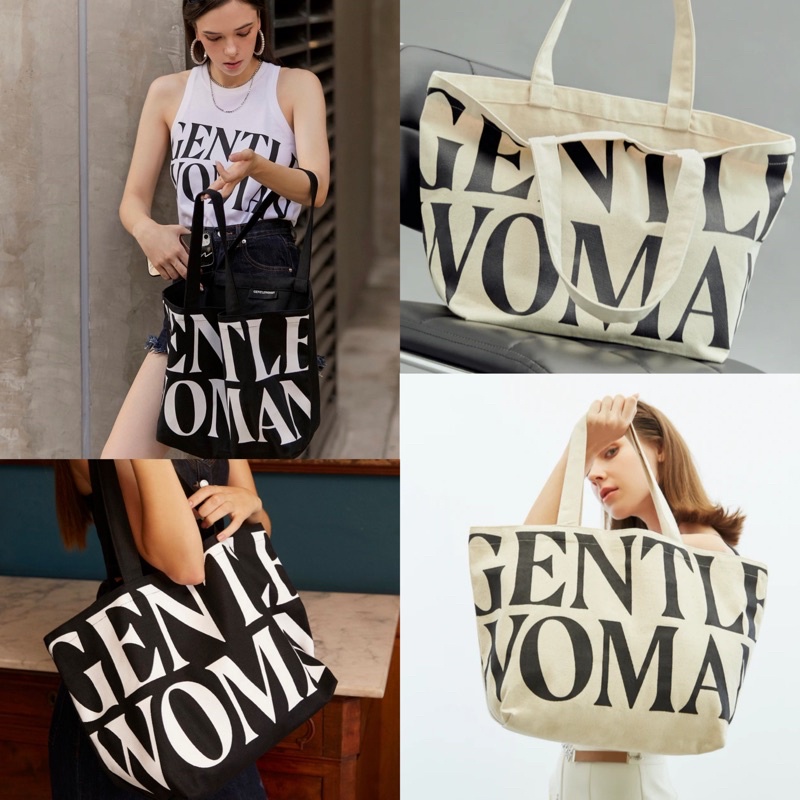 [พร้อมส่ง] ❇️🛍กระเป๋าผ้า GENTLEWOMAN ของแท้💯 (GW CANVAS TOTE BAG)