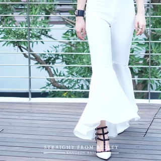 Alexa Flare Pants - White