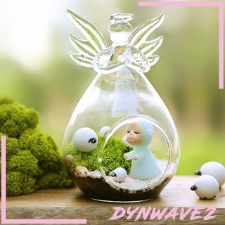 [DYNWAVE2] Glass Hydroponic Pot Flowers Vase Fairy Garden DIY Terrarium Container A