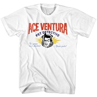 พร้อมส่ง ลดกระหน่ํา เสื้อยืดลําลอง แขนสั้น พิมพ์ลาย Ace Ventura Pet Detective Calling Card Serve Protect Jim Carrey Gild