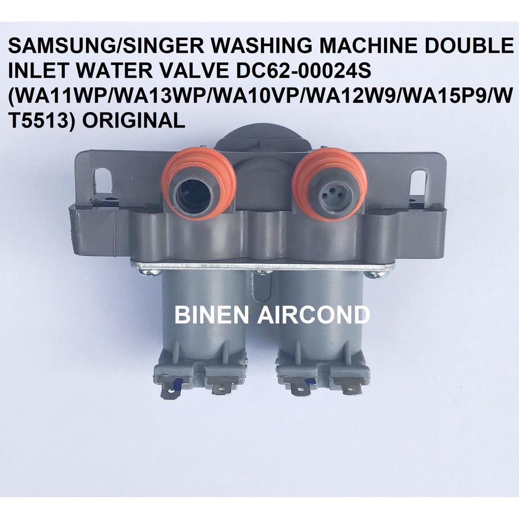 เครื่องจักรสําหรับ SAMSUNG ล้างน้ํา INLET วาล์ว 2WAYS GREY DC62-00024S WA10RA WA10VP pxc2