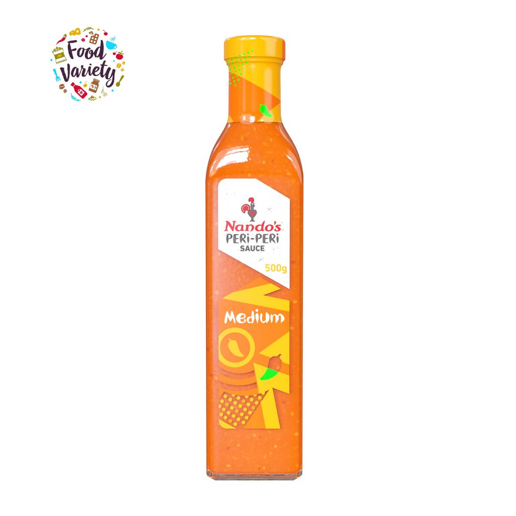 Nandos Peri Peri Medium Sauce 500g Nandos Peri Peri ซอสระดับกลาง 500g