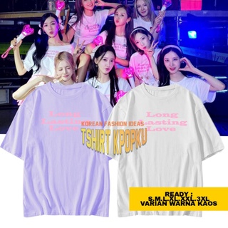 เสื้อยืด พิมพ์ลาย snsd LONG LASTING LOVE สไตล์เกาหลี สําหรับผู้หญิง