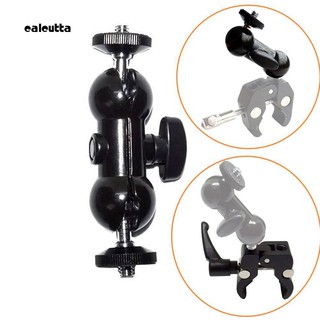 cal_Thread Double Balls Head Clamp Magic Arm Holder for DELR Camera LCD Monitor