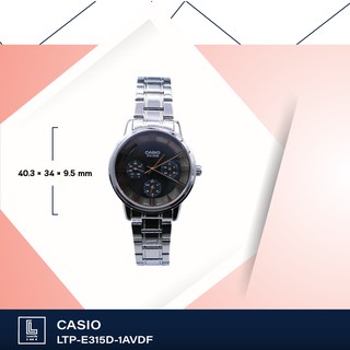 นาฬิกาข้อมือ casio รุ่น LTP-E315D-1AVDF