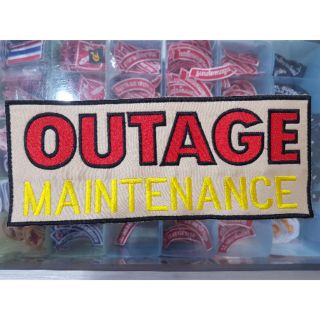 อาร์มไฟฟ้า OUTAGE MAINTENANCE แบบเย็บติดหลัง