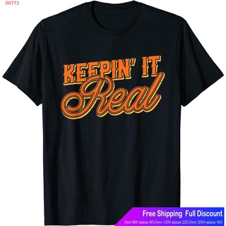 SKTT1 เสื้อยืดกีฬา Keepin It Real T-Shirt Classic Vintage Be Yourself Cool Tee Mens Womens T-shirts