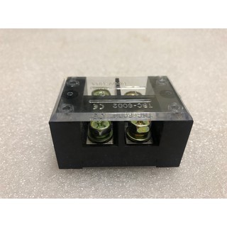 Terminal Blocks เทอมินอล เทอมินอลบล๊อค บล้อคสายไฟบล๊อตต่อสายไฟ กล่องต่อไฟขนาด 2P  60A 600V