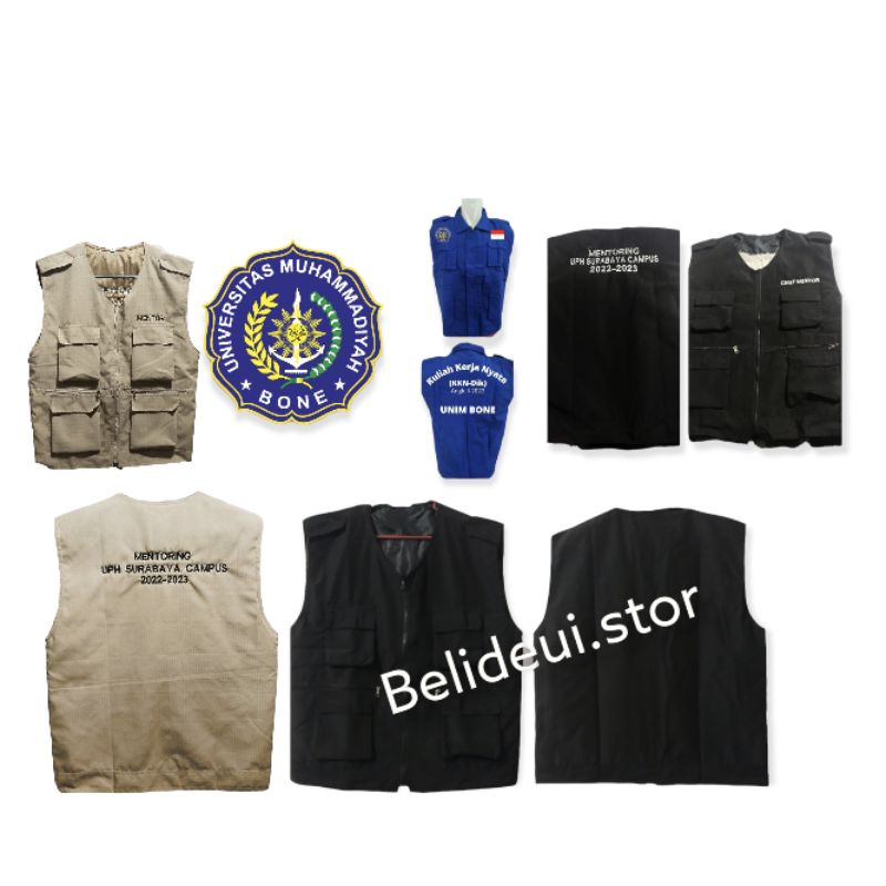 TACTICAL VEST/WORK VEST/KING VEST/FISHING VEST (CUSTOMIZED EMBROIDERY)
