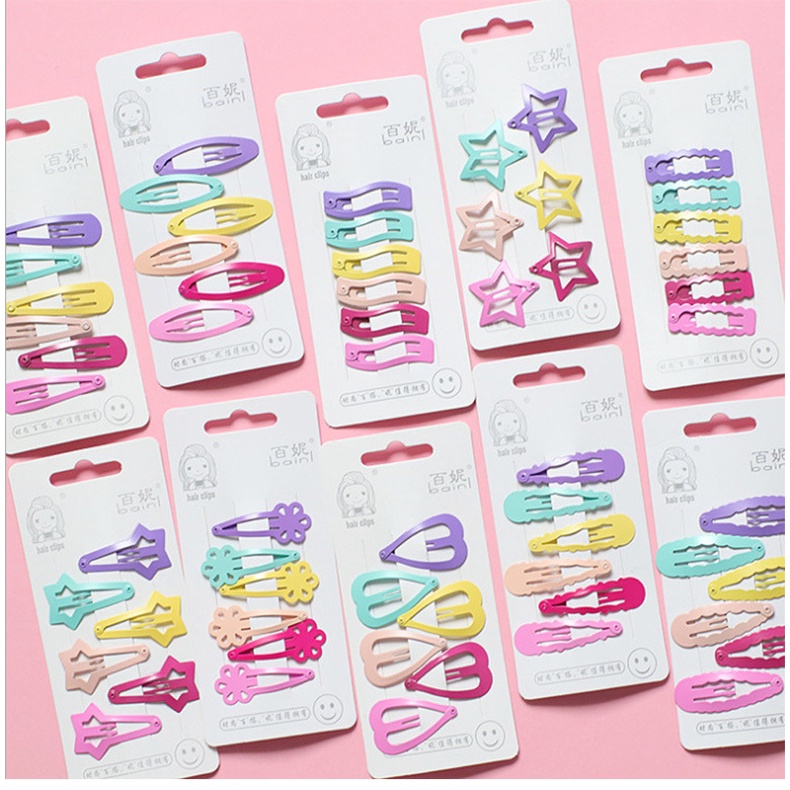 [สินค้าชิ้นเดียว] ญี่ปุ่น เกาหลี หัวใจ สีชมพู ลูกกวาด สี BB คลิปแบน น่ารัก หัวใจ ดาวห้าแฉก กิ๊บติดผม ด้านข้าง คลิปหน้าม้า กิ๊บติดผม เครื่องประดับผม หัวหน้าม้า