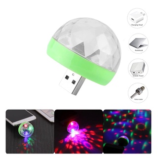 KM ไฟดิสโก้ LED USB Mini Disco Magic Ball Light ไฟเทค กระพริบตามจังหวะเพลง ขนาดกระทัดรัด (คละสี)/C024