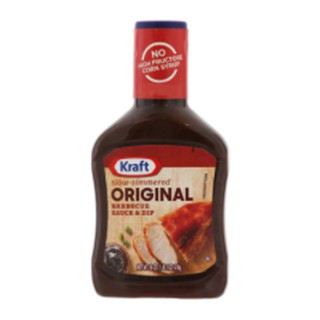 คราฟท์ซอสบาร์บีคิว 510 มล.Kraft BBQ Sauce Slow Simmerd Original 510 ml.เครื่องปรุง ผงปรุงรส