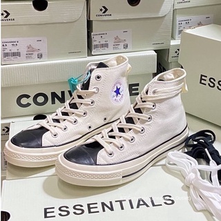 🚩  x Fear of God "Essentials Chuck 70s High Egret (สีครีม-ดำ) สินค้าพร้อมกล่องป้ายแท็ก 🎟