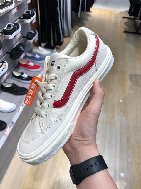 vans falken cream red
