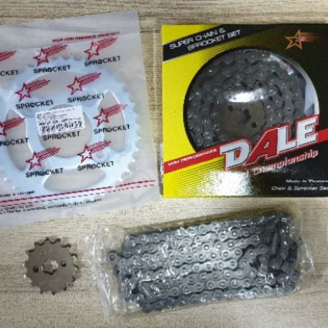 แพ้คชุดDale โซ่สเตอร์ spark 115i / Finn / Spark Lx (428) 14-38-106 L,14-40-106 L โซ่เกรดแท้ติดรถ ราค
