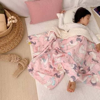 ผ้าห่มขนมิ้ง Minky dot blanket รับประกันความนุ่ม