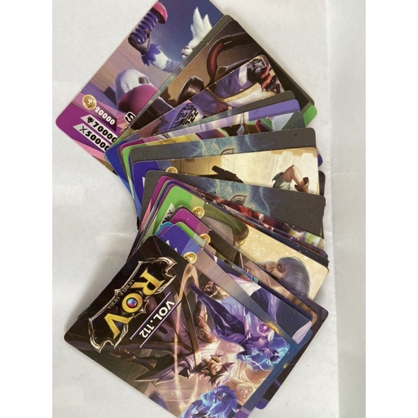 การ์ด ROV คละแบบ 1 ชุดมี 36 แผ่น