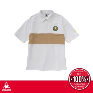 le coq sportif เสื้อโปโลผู้ชาย สีขาว (Polo, โปโล, T-shirt, เสื้อยืด, เสื้อออกกำลังกาย, lecoq, เลอค็อก)