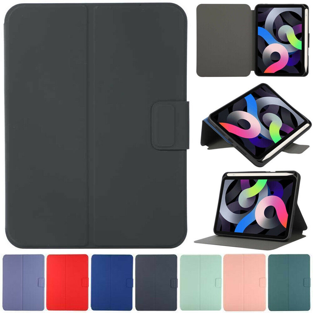 สําหรับipad 7.9" 9.7" 10.2" 10.9" 11" Mini 1 2 3 4 5 6 7 /Air 1 2/4th 5th 6th 2017 2018/7th 8th 9th Gen 2020 2021 iPadสมาร์ทหนังกรณีพร้อมปากกา ที่ยึด