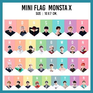 ธงจิ๋ว Monsta X สีพาสเทล [mini flag Monsta X]