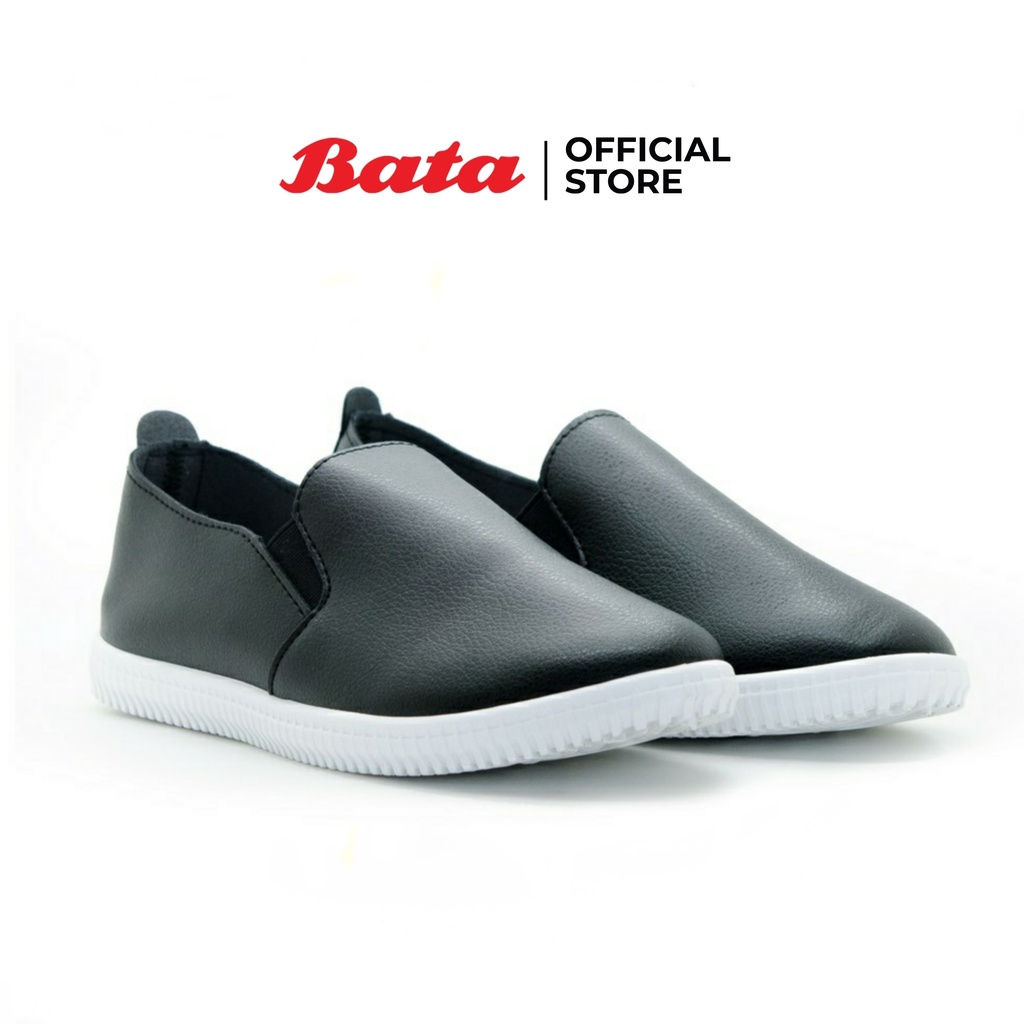 Bata Women's Casual Flat Shoes รองเท้าสลิปออน Slipon ผ้าใบ สีดำ สำหรับผู้หญิง รุ่น Squid 5516219