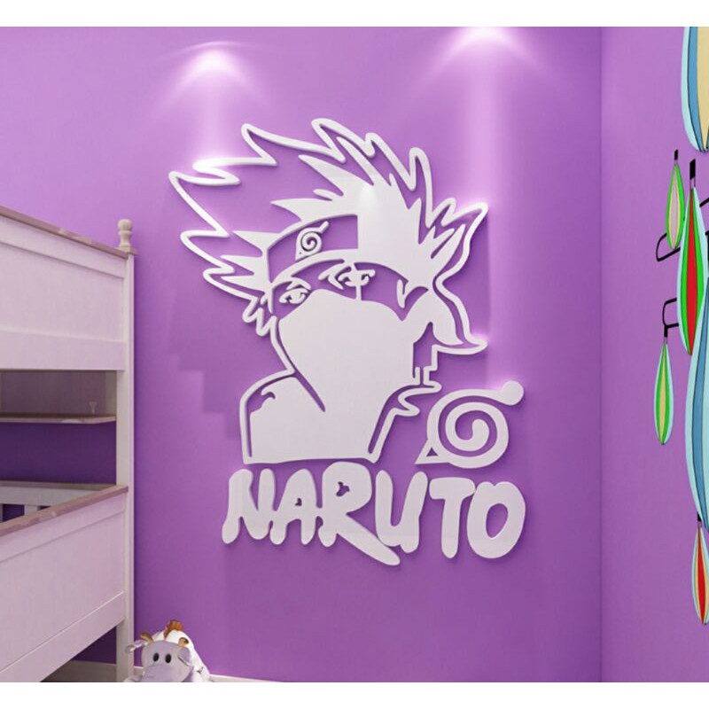 home decorateภาพการ์ตูนอะคริลิกลายนารูโตะ NARUTO แบบที่2 อะคริลิคติดผนัง ของตกแต่งผนังDIY 3d อะคริลิคลายการ์ตูน