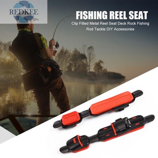 REDKEE Clip Fitted Metal Reel Seat Deck Rock Fishing Rod Tackle DIY Accessories