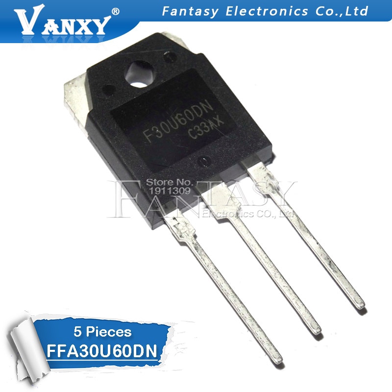 5 ชิ้น FFA30U60DN TO-3P F30U60DN FFA30U60DNTU TO-247 FFA30U60 F30U60 TO3P 30U60 ใหม่เดิม