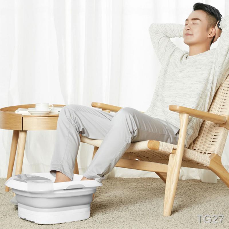 △❖Xiaomi Leravan Folding Massage Foot Bath เครื่องแช่เท้า อ่างสปาเท้า พับได้ ช่วยให้ร่างกายผ่อนคลาย ลดอาการเมื่อยล้า
