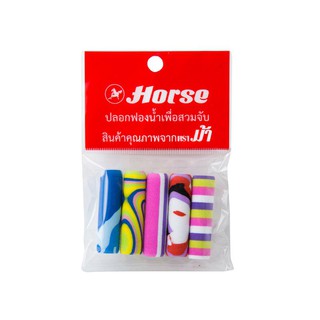 ปลอกฟองน้ำ คละสี (แพ็ค5อัน) ตราม้า Fancy/Sponge Cover Assorted Colors (Pack 5 pcs.) Fancy Horse Brand