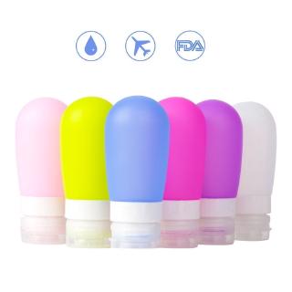 80ML/60ML/38ML Empty Refillable Silicone Travel Packing Lotion Shampoo Bath Press Makeup Bottle