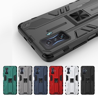 Armor Car Magnetic Holder Protective Case For Xiaomi Poco F4 GT 6.67 Shockproof Hard Back Cover Pocco F4GT F 4 GT F4 Fundas