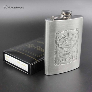 8Oz English Lettering Stainless Steel Wine Whisky Bottle Hip Flask Flagon๐【HID】