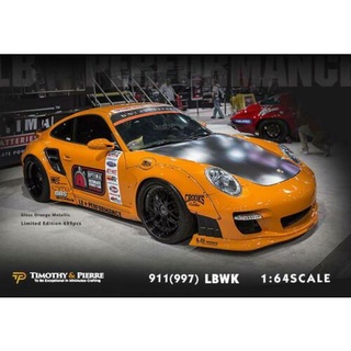 Timothy &amp; Pierre 1/64 : LBWK Porsche 911 (997) Coupe Orange