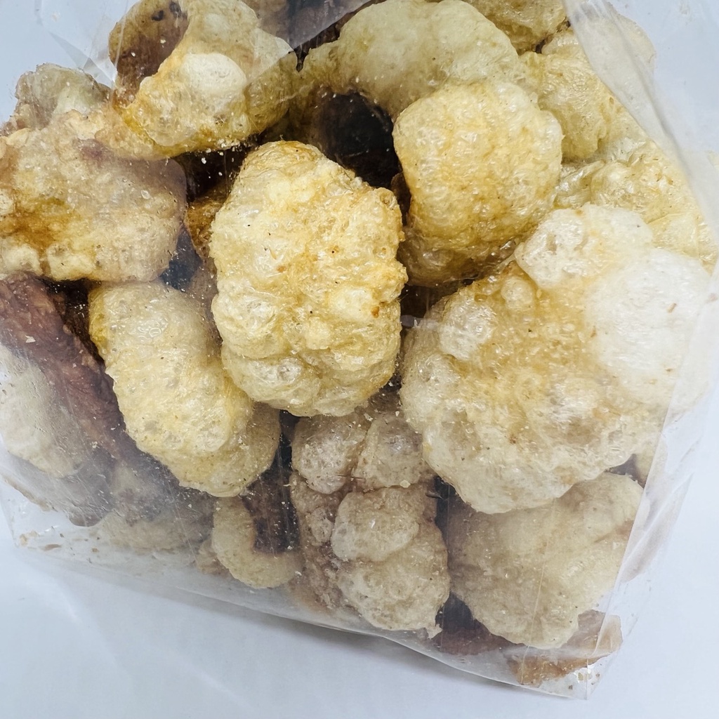 แคบหมู ติดมัน ชิ้นใหญ่ อัมพร ขนาด 200 กรัม  แคบหมูติดมัน แคปหมูติดมัน  เจ้าเก่าตลาดต้นพยอม ทอดใหม่ทุกวัน กรอบ อร่อย - รูปที่ 3