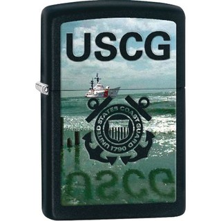 ไฟแช็ค Zippo U.S Coast Guard with Black Matte (28519)