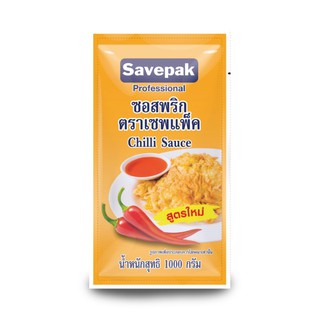 🔥สินค้าขายดี!! เซพแพ็ค ซอสพริก 1 กก. Savepak Chilli Sauce 1 kg