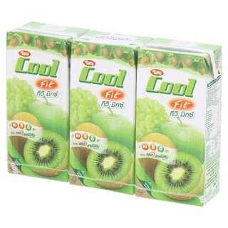 🚚💨พร้อมส่ง!! ทิปโก้ คูลฟิต น้ำกีวีผสมน้ำผลไม้ 40% 200มล. x 3 กล่อง Tipco Cool Fit Kiwi Juice with 40% Fruit Juice 200ml