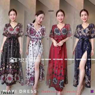 Maxidress ลายกราฟฟิกสวย ผ้าสปัน ไม่บาง ผ้าพริ้วสวย เหมาะกับหน้าร้อนนี้ 👗