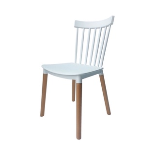 เก้าอี้ทานอาหารขาไม้ KASSA รุ่น 1740C-W สีขาว