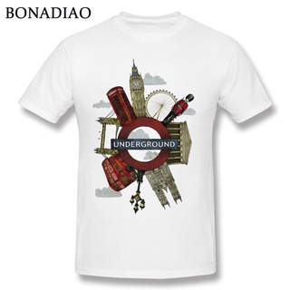 [COD]มาใหม่ เสื้อยืดคอกลม พิมพ์ลายกราฟฟิค London City Big Ben แฟชั่นคู่รัก สําหรับชาย และหญิง 2022S-5XL