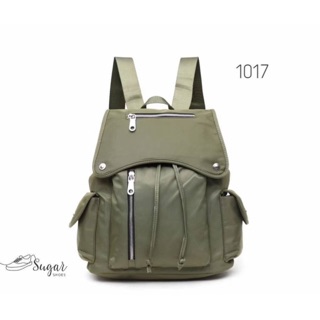 เลย กระเป๋าเป้ผู้หญิงวัสดุผ้าไนล่อนหนา กันน้ำ รหัส BAG-1017