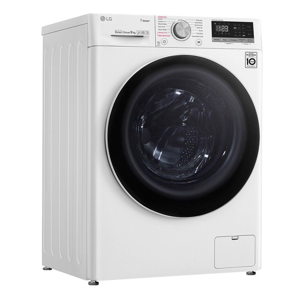 เครื่องซักผ้าฝาหน้า LG FV1409S4W 9 กก. 1400RPM อินเวอร์เตอร์ เครื่องซักผ้าฝาหน้า รุ่น FV1409S4W ด้วยเทคโนโลยี AI DD เป็น