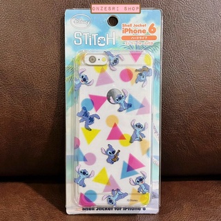 Case iPhone 6/6s From Japan ลาย Stitch (Disney) ลายพร้อยสีสดใส เป็นเคสแข็ง ใส